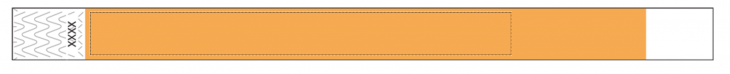 Custom 3/4" Orange Tyvek Wristbands - Add Your Logo/Text main image